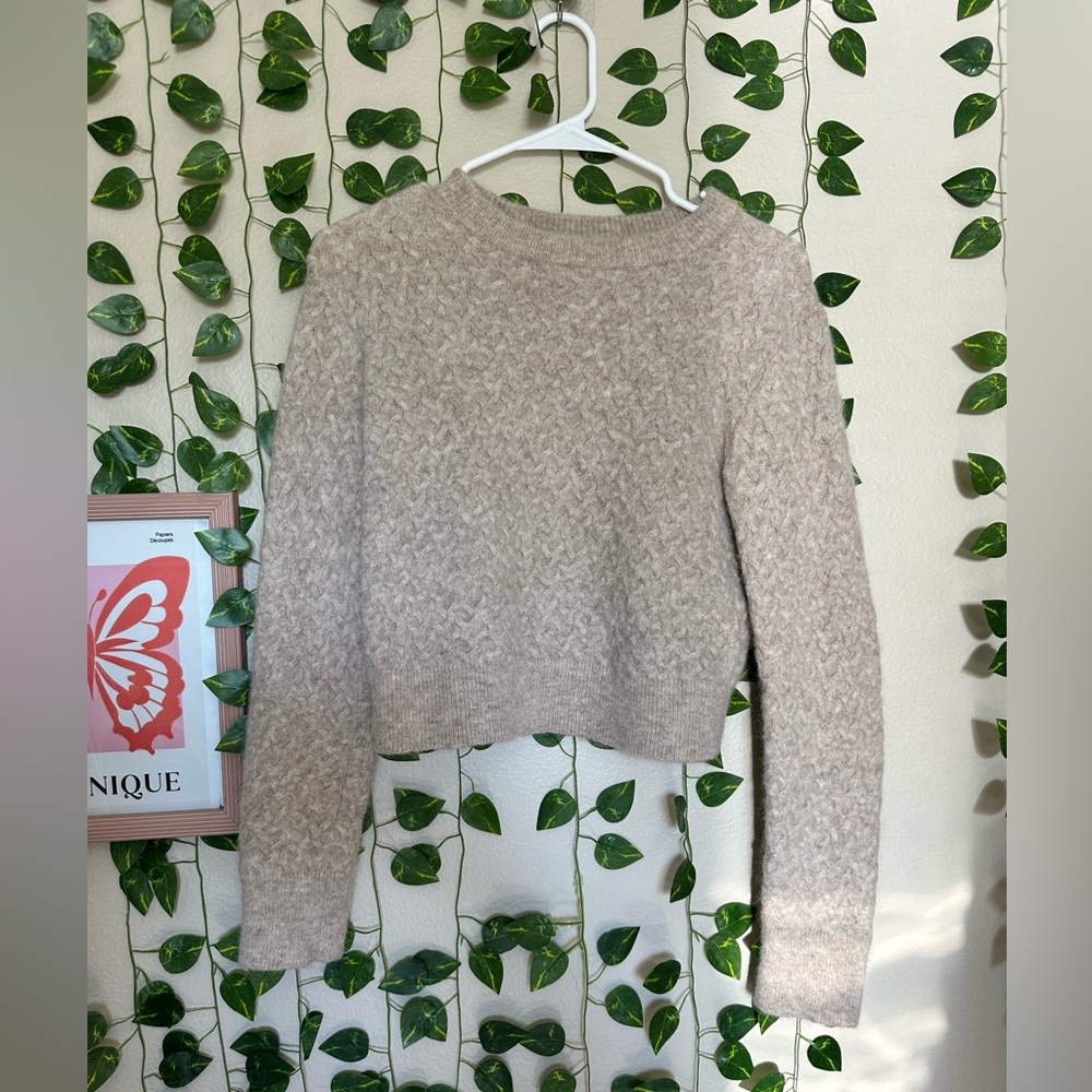 Lululemon Large Alpaca Merino Wool Knit Sweater poetcore librarian chic boho lux